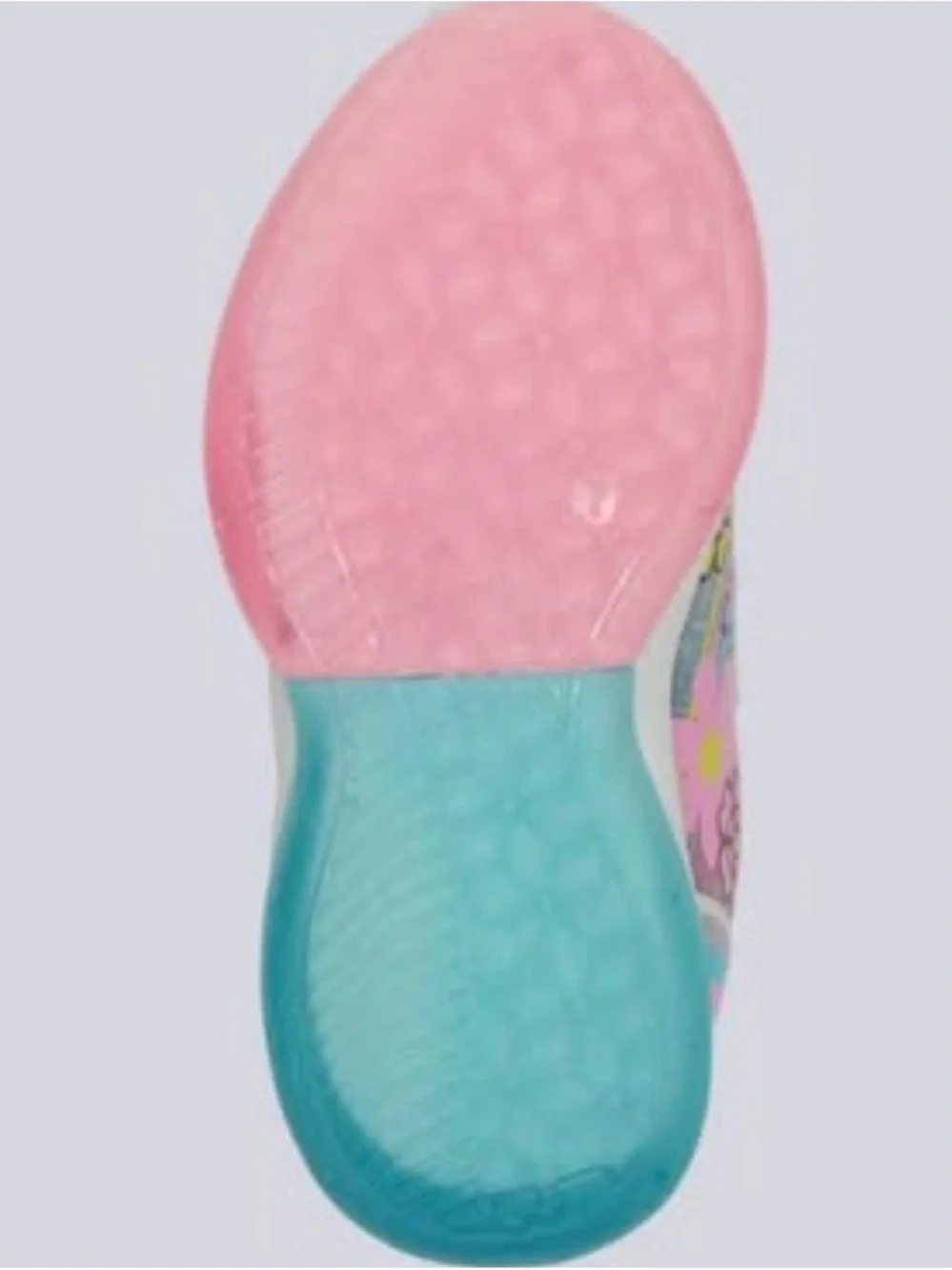 Hello Kitty Silver Iris Holographic Kids Light-Up Sneakers with Pink Accents
